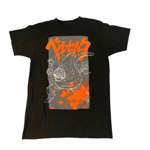 Berserk Guts Anime Graphic T-Shirt Mens Medium Black‎ Crunchyroll Manga Tee